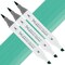 Artfinity Sketch Marker Sets - Set of 3 - Parrot Green BG3-5, Vibrant, Professional, Dye-Based Alcohol Markers for Artists, Drawing, Travel, & More